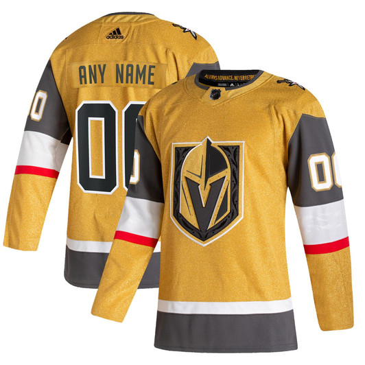 Vegas Golden Knights adidas 2020/21 Home  Custom Jersey - Gold