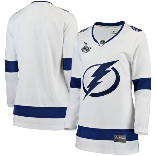 Womens Tampa Bay Lightning White Away 2020 Stanley Cup Champions Jersey gift for Tampa Bay Lightning fans