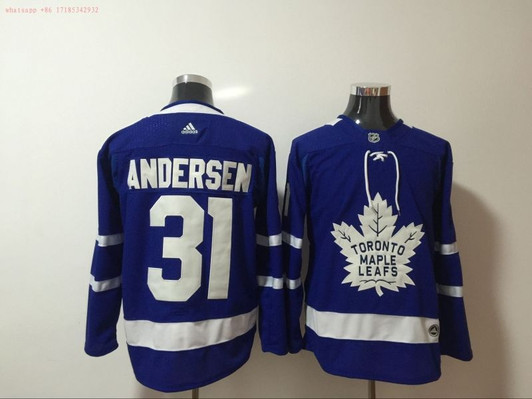 Toronto Maple Leafs Frederik Andersen #31 2020 Nhl Blue Jersey Jersey