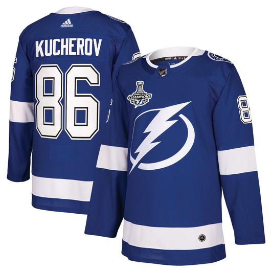 Men'S Adidas Nikita Kucherov Blue Tampa Bay Lightning 2020 Stanley Cup Champions  Patch Jersey
