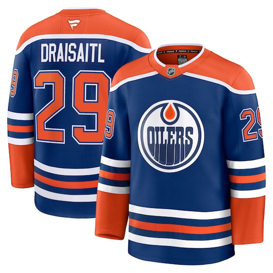 Men's Edmonton Oilers Leon Draisaitl Fanatics Royal Home Premium Jersey