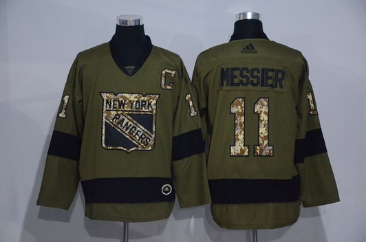 New York Rangers Mark Messier 11 2021 Stadium Series Camo Jersey