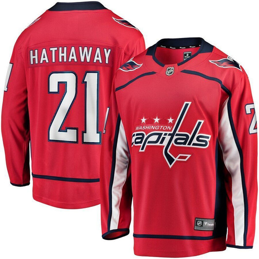 Garnet Hathaway Washington Capitals Fanatics Branded Replica Player Red 3D Jersey