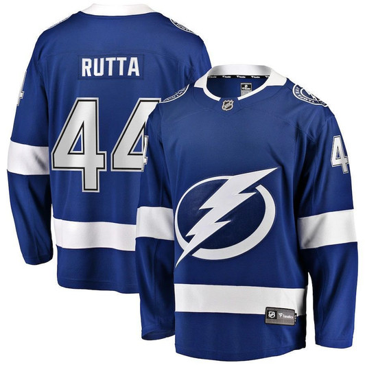 Jan Rutta Tampa Bay Lightning Fanatics Branded Replica Player Blue 3D Jersey