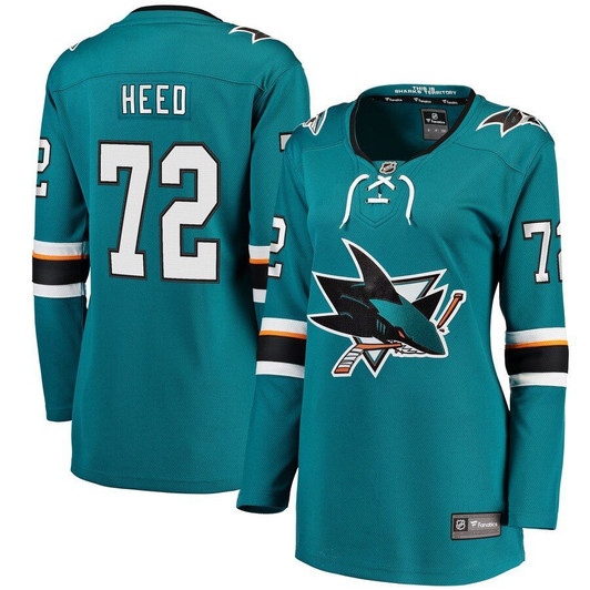 Tim Heed San Jose Sharks Fanatics Branded Women'S Home Breakaway Player Jersey - Teal