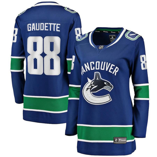 Adam Gaudette Vancouver Canucks Fanatics Branded Women'S Home Breakaway Player Jersey - Blue