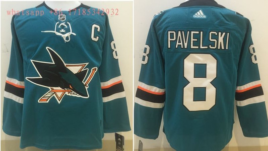 San Jose Sharks Joe Pavelski #8 2020 Nhl Blue Jersey Jersey