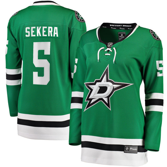 Women'S Fanatics Branded Andrej Sekera Kelly Green Dallas Stars Breakaway Home Player Jersey