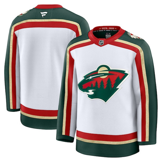 Men's Minnesota Wild  Fanatics White 25th Anniversary Premium Jersey
