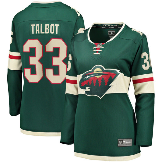 Women'S Fanatics Branded Cam Talbot Green Minnesota Wild Breakaway Player Jersey