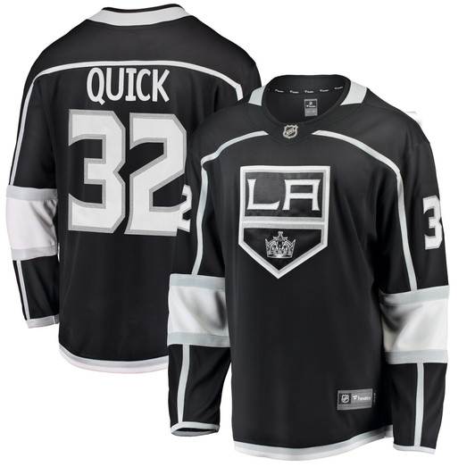 Men'S Fanatics Branded Jonathan Quick Black Los Angeles Kings Breakaway Player Jersey