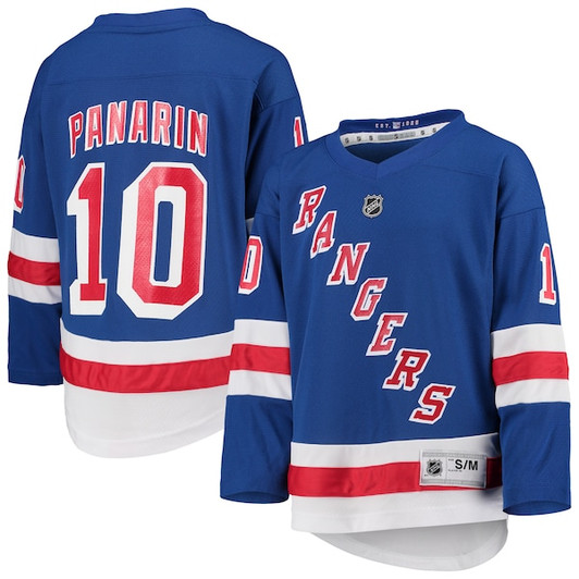 Youth New York Rangers Artemi Panarin Blue Home Replica Player Jersey