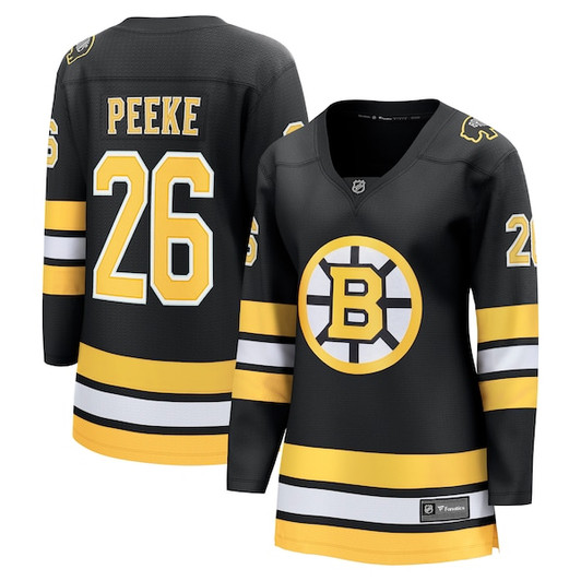 Women's Boston Bruins Andrew Peeke Fanatics Black Home Breakaway Player Jersey