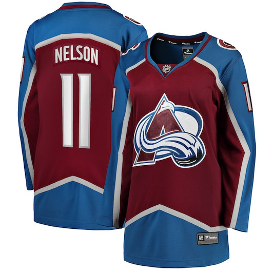 Women's Colorado Avalanche Brock Nelson Fanatics Burgundy Home Breakaway Player Jersey