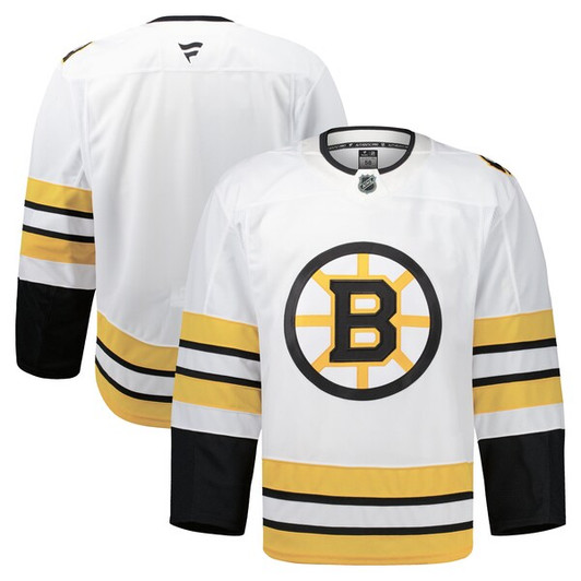 Men's Boston Bruins  Fanatics White Away  Pro Jersey
