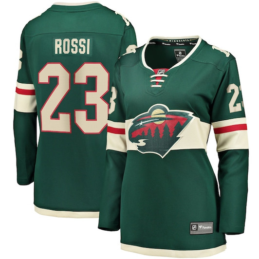Women's Minnesota Wild Marco Rossi Fanatics Green Home Breakaway Player Jersey