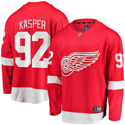 Men's Detroit Red Wings Marco Kasper Fanatics Red Home Breakaway Jersey