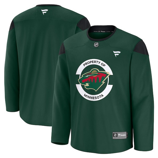 Men's Minnesota Wild Fanatics Green Practice Jersey