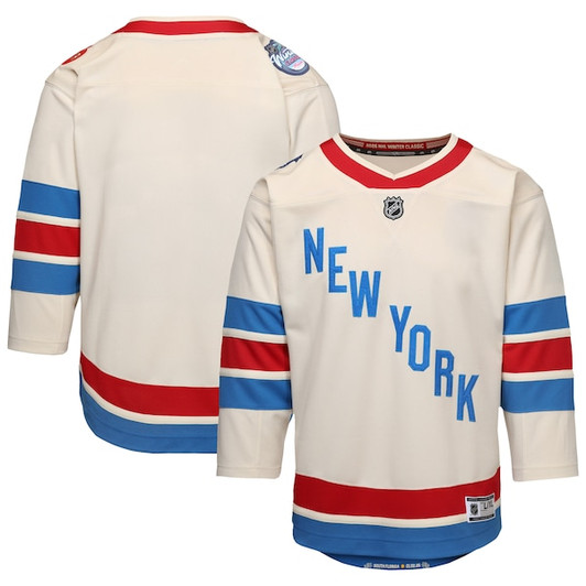 Youth New York Rangers Outerstuff White 2026 NHL Winter Classic Premier Jersey