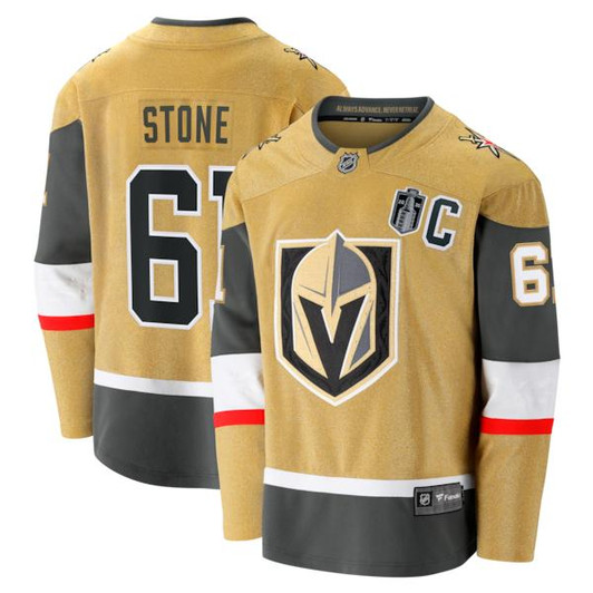 Men's Vegas Golden Knights Mark Stone Fanatics Gold 2026 Stanley Cup Final Breakaway Jersey