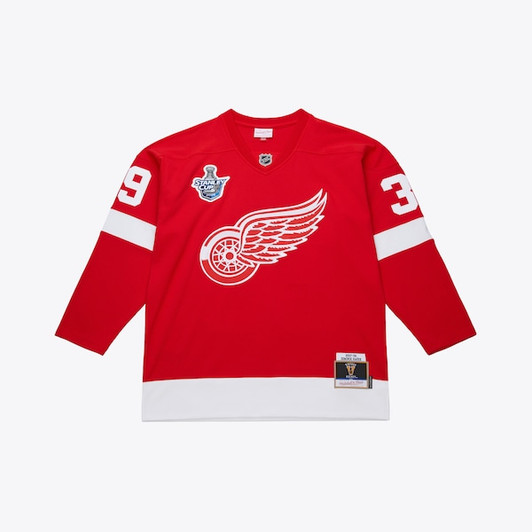 Men's Detroit Red Wings Dominik Hasek Mitchell & Ness Red 2007-08 Power Play Jersey