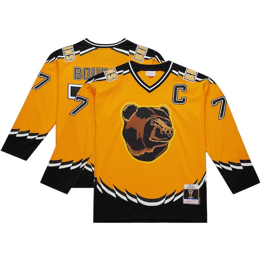 Men's Boston Bruins Ray Bourque Mitchell & Ness Gold Big & Tall 1996-97 Blue Line 2.0 Jersey