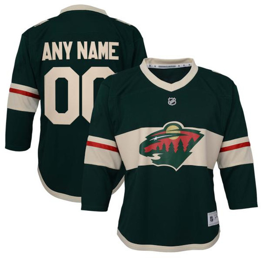 Youth Minnesota Wild Green Replica Custom Jersey