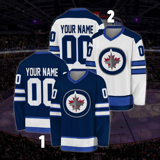 Blvckstyle Personalized Winnipeg Jets Hockey Jersey, Jersey For Men With Your Team Name, Fan Hockey Jersey