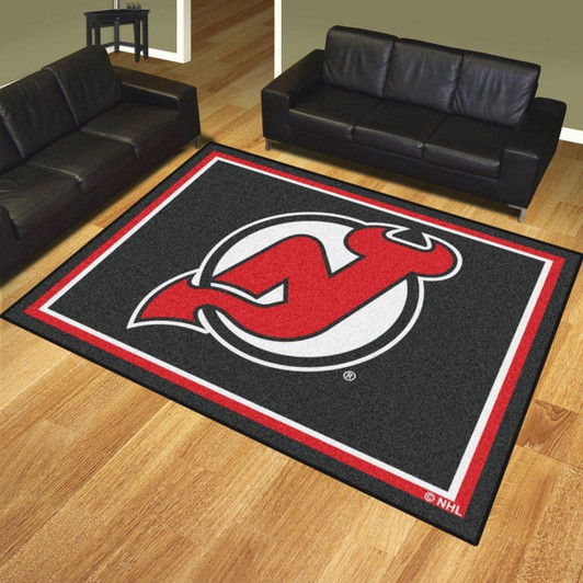 New Jersey Devils Nhl Hockey Rug Room Carpet Sport Custom Area Floor Home Decor Rug6578, Size Large 60x96 Inch - BOBBY SHOP