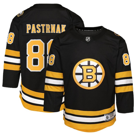 Youth Boston Bruins David Pastrnak Black Home Premier Player Jersey