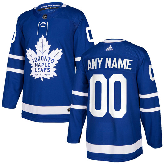Toronto Maple Leafs adidas  Custom Jersey - Blue