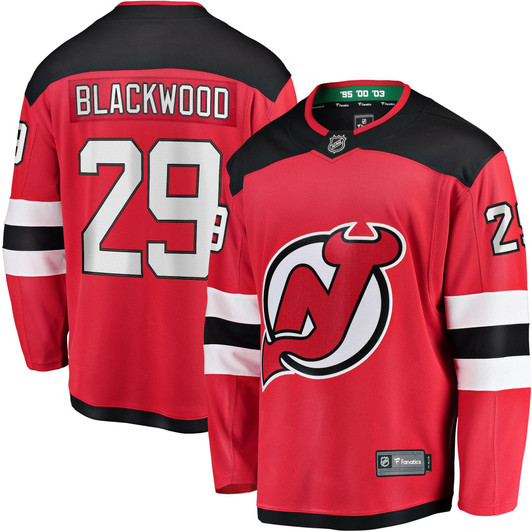 Mackenzie Blackwood New Jersey Devils Fanatics Branded Home Breakaway Jersey - Red