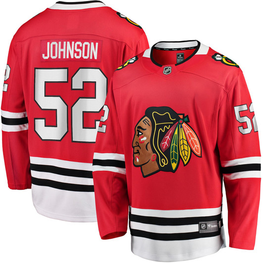 Reese Johnson Chicago Blackhawks Fanatics Branded Home Breakaway Player Jersey - Red