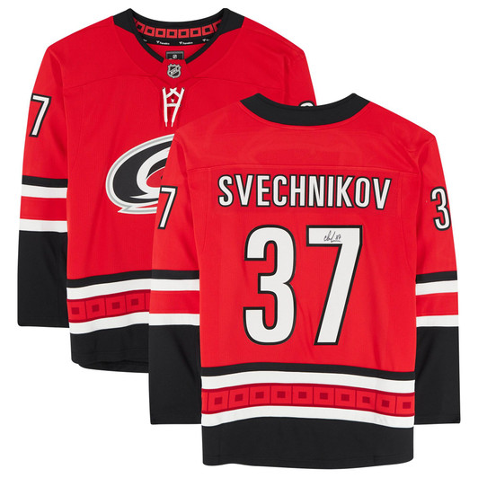 Andrei Svechnikov Carolina Hurricanes Fanatics  Autographed Fanatics Breakaway Jersey - Red