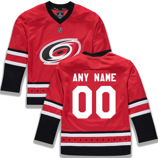 Carolina Hurricanes Fanatics Branded  Home Replica Custom Jersey - Red