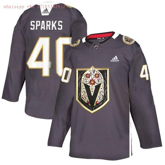 Vegas Golden Knights Garret Sparks #40 2020 NHL Black jersey Jersey