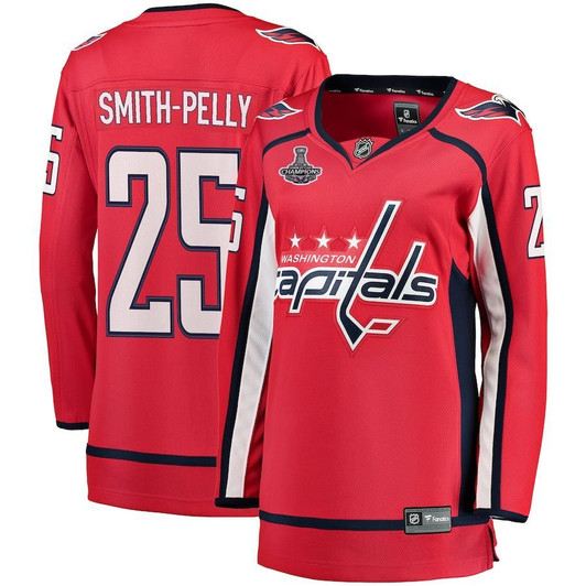 Devante Smith-Pelly Washington Capitals Fanatics Branded Women'S 2018 Stanley Cup Champions Home Breakaway Player Jersey - Red