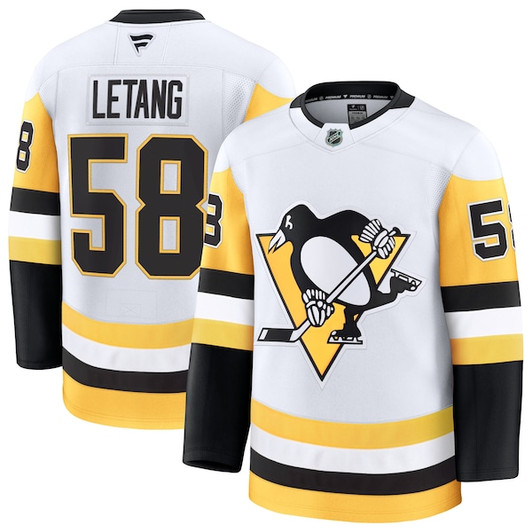 Men's Pittsburgh Penguins Kris Letang Fanatics White  Premium Jersey