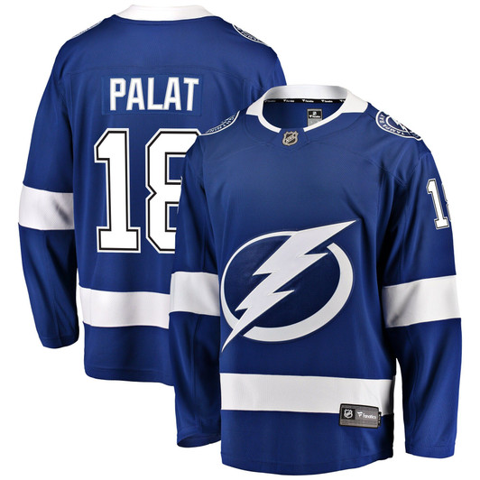 Men'S Fanatics Branded Ondrej Palat Blue Tampa Bay Lightning Home Breakaway Player Jersey