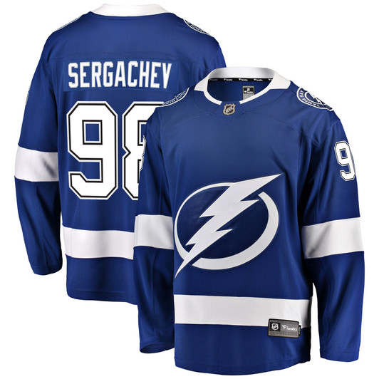 Men'S Fanatics Branded Mikhail Sergachev Blue Tampa Bay Lightning Home Breakaway Player Jersey