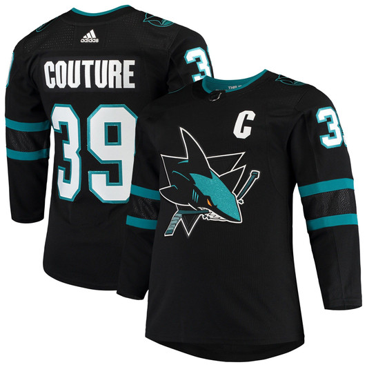 Men'S Adidas Logan Couture Black San Jose Sharks Alternate  Player Jersey