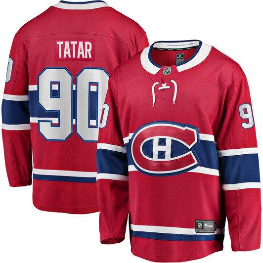 Men'S Fanatics Branded Tomas Tatar Red Montreal Canadiens Home Breakaway Player Jersey