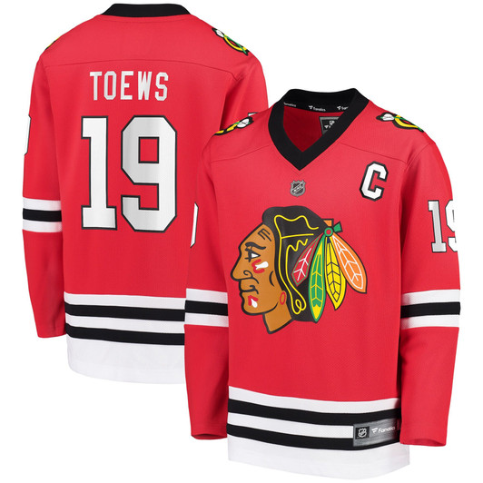 Youth Fanatics Branded Jonathan Toews Red Chicago Blackhawks Replica Player Jersey