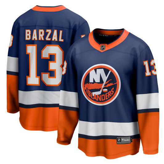Men'S Fanatics Branded Mathew Barzal Orange New York Islanders 2020/21  Breakaway Player Jersey