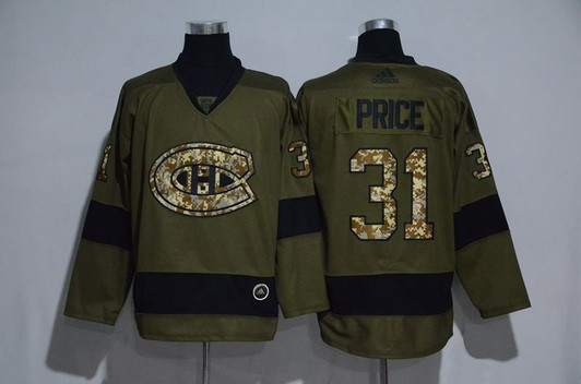 Montreal Canadiens Carey Price 31 2021 Stadium Series Camo Jersey
