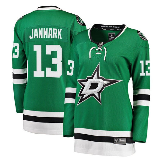 Mattias Janmark Dallas Stars Fanatics Branded Women'S Breakaway Player Jersey - Kelly Green