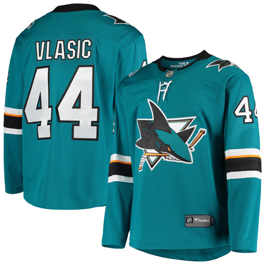 Men'S Fanatics Branded Marc-Edouard Vlasic Teal San Jose Sharks Breakaway Home Player Jersey
