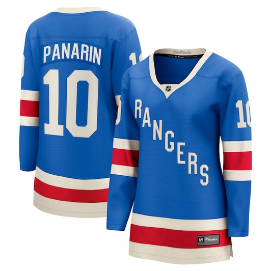 Women's New York Rangers Artemi Panarin Fanatics Blue Centennial Breakaway Jersey