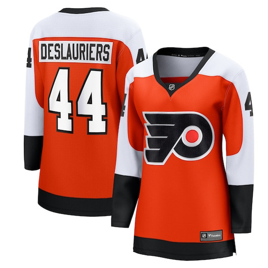Women's Philadelphia Flyers Nicolas Deslauriers Fanatics Orange Home Breakaway Player Jersey