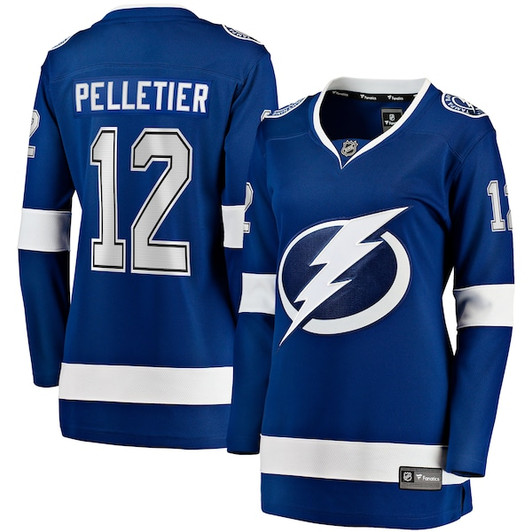 Women's Tampa Bay Lightning Jakob Pelletier Fanatics Blue Home Breakaway Jersey